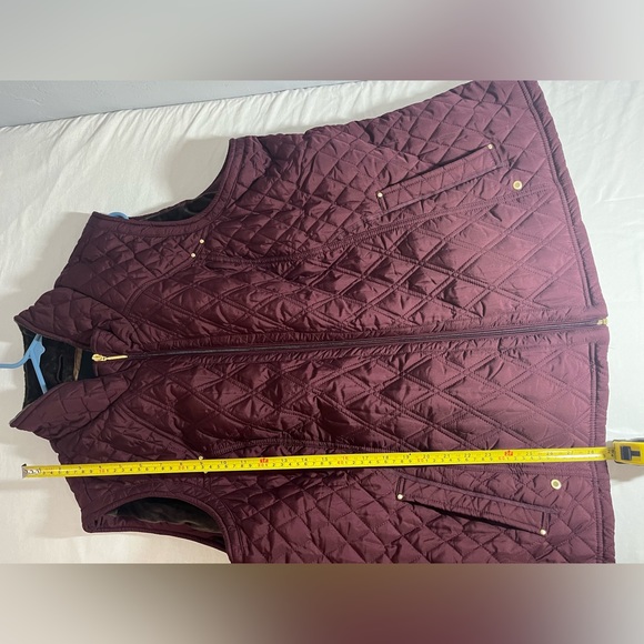 Weatherproof Soft Cozy Lining Quilted Vest Burgundy Red Size 3X Women beautiful! - Picture 4 of 13